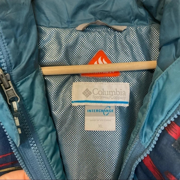 Columbia Kids Jacket - Blue with Red and Yellow Accents - Picture 5 of 12